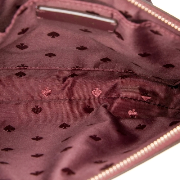 Kate Spade New York Burgundy Glitter Crossbody Bag W/ Gold Hardware (EUC)✨️💜✨️ - Picture 3 of 5